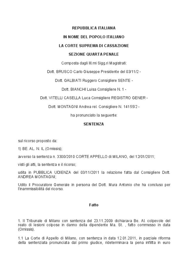 Macchina senza protezioni