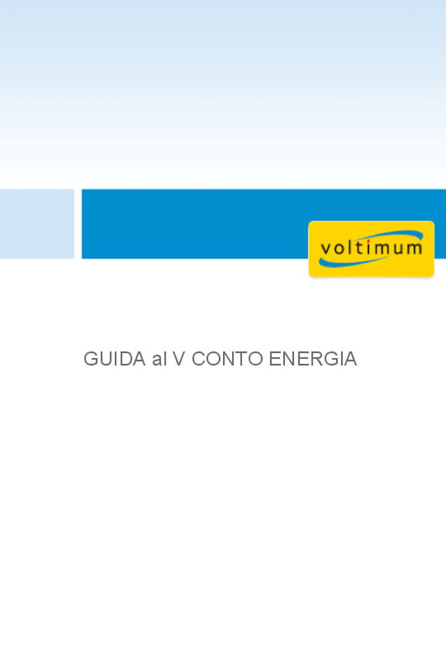 Breve guida al 5° Conto energia