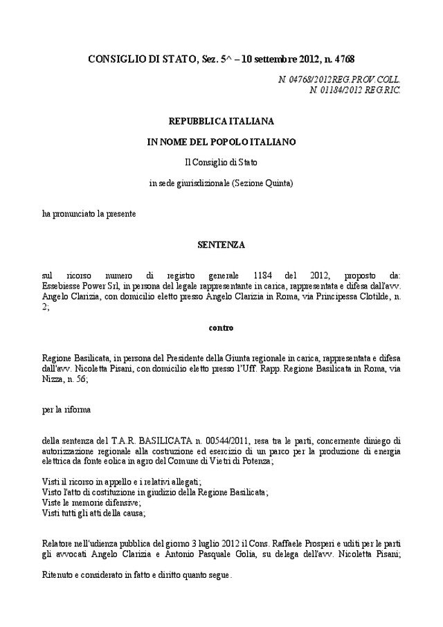 Energia elettrica da fonti rinnovabili