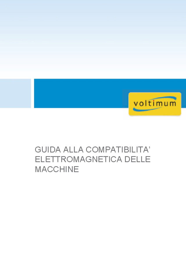 La compatibilità elettromagnetica delle macchine - Presentazione