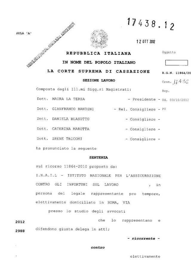 Telefoni cellulari e malattie professionali