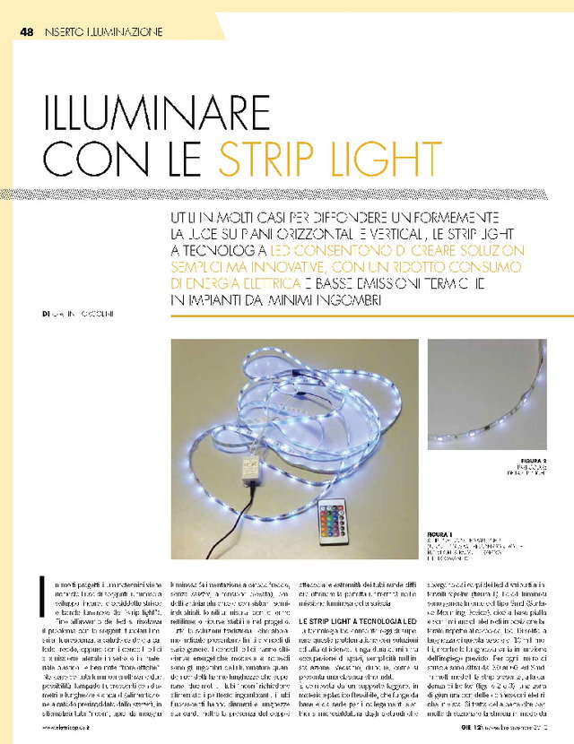 illuminare con le strip