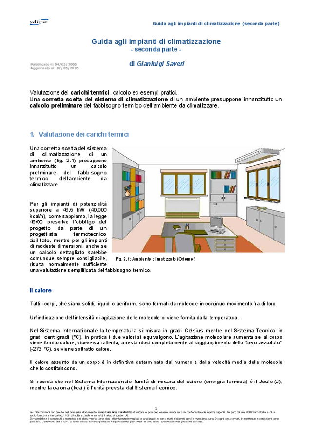 Guida agli impianti di climatizzazione (seconda parte)