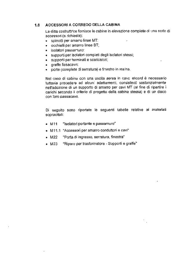 Allegato 8: accessori cabina