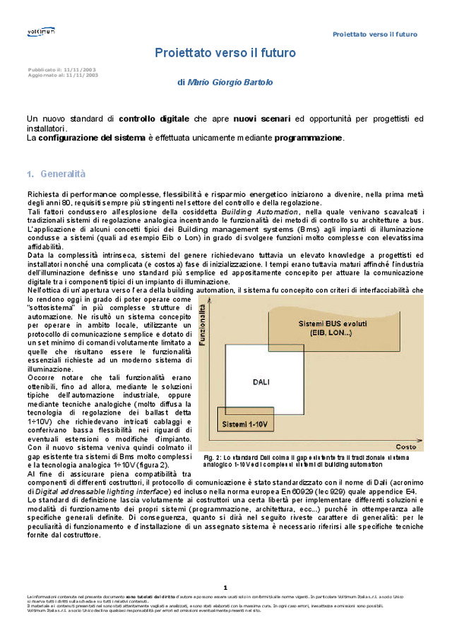 Proiettato verso il futuro