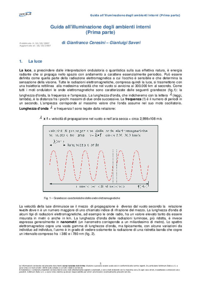 Guida all’illuminazione degli ambienti interni (prima parte)