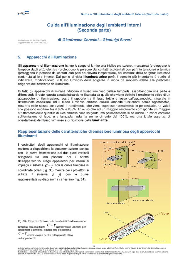 Guida all’illuminazione degli ambienti interni (secondaparte)