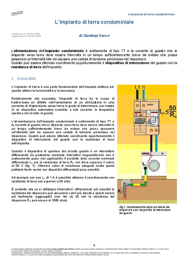 L\'impianto di terra condominiale