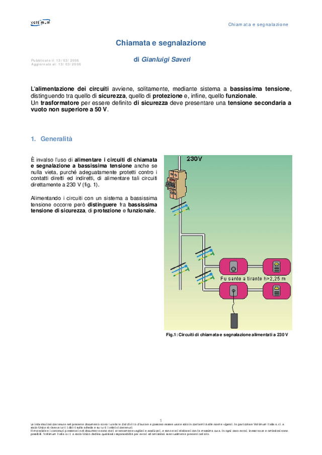 Chiamata e segnalazione