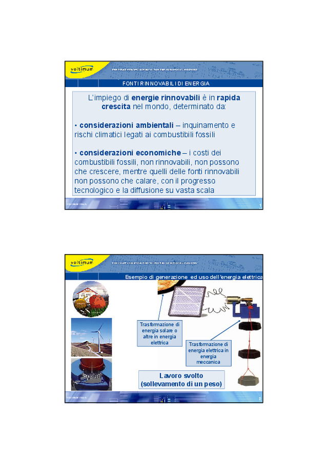 Fonti rinnovabili di energia