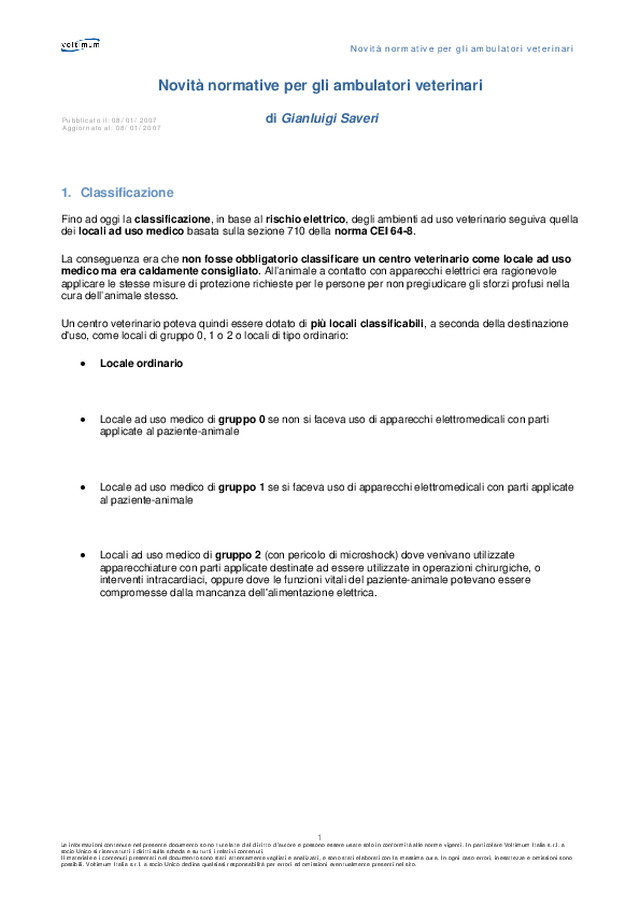 Novità normative per gli ambulatori veterinari