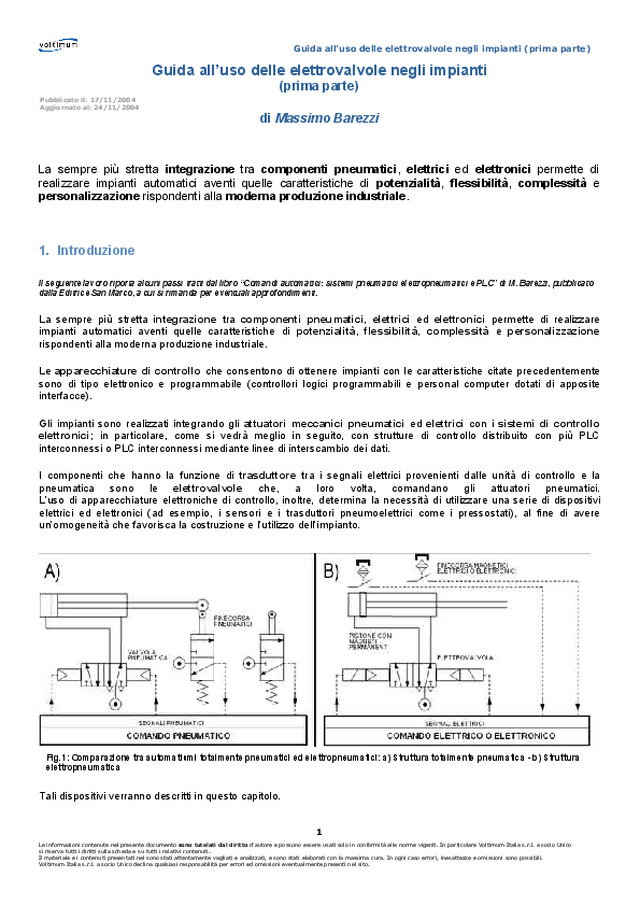 Guida all\'uso delle elettrovalvole negli impianti (prima parte)