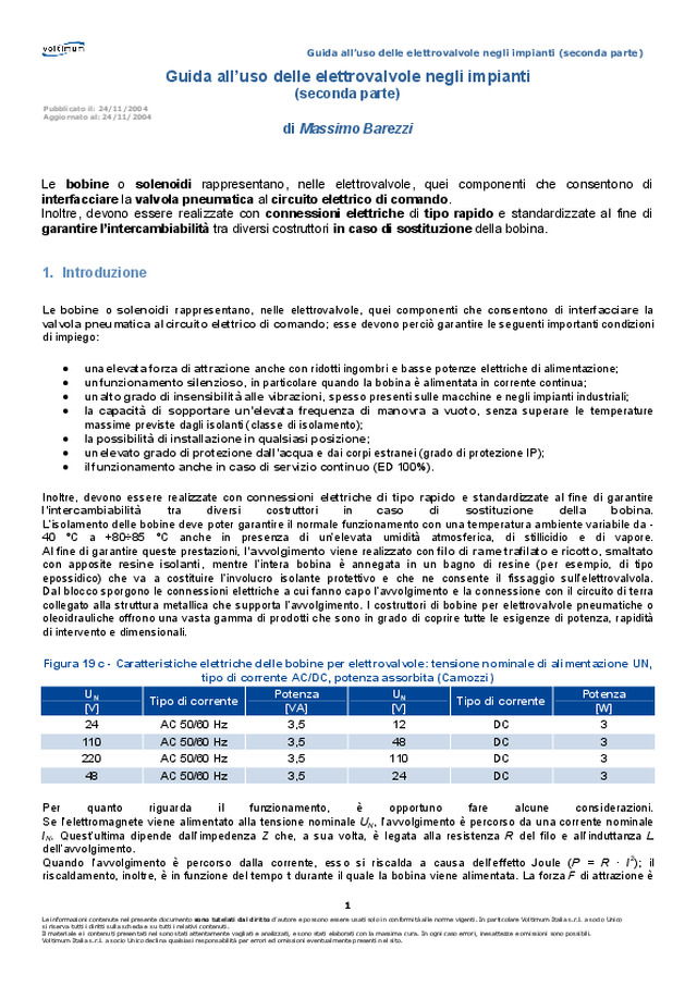Guida all\'uso delle elettrovalvole negli impianti (seconda parte)