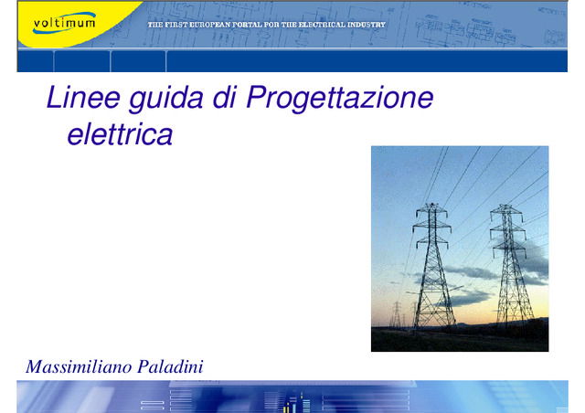 Linee guida di progettazione elettrica - parte 1