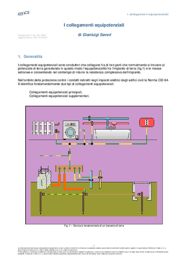 I collegamenti equipotenziali