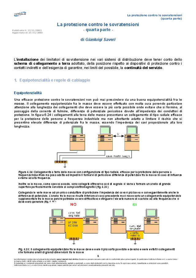 La protezione contro le sovratensioni (quarta parte)