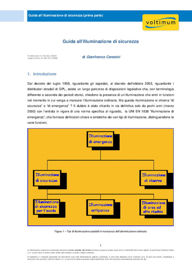 Guida all’illuminazione di sicurezza (prima parte)