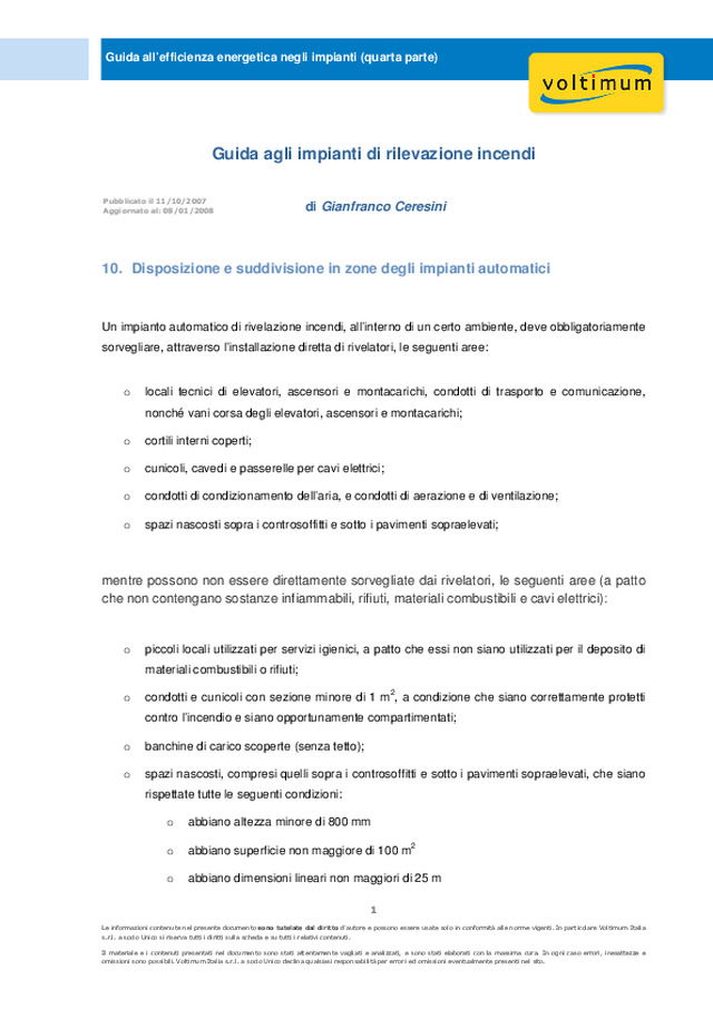 Guida agli impianti di rivelazione incendi (quarta parte)