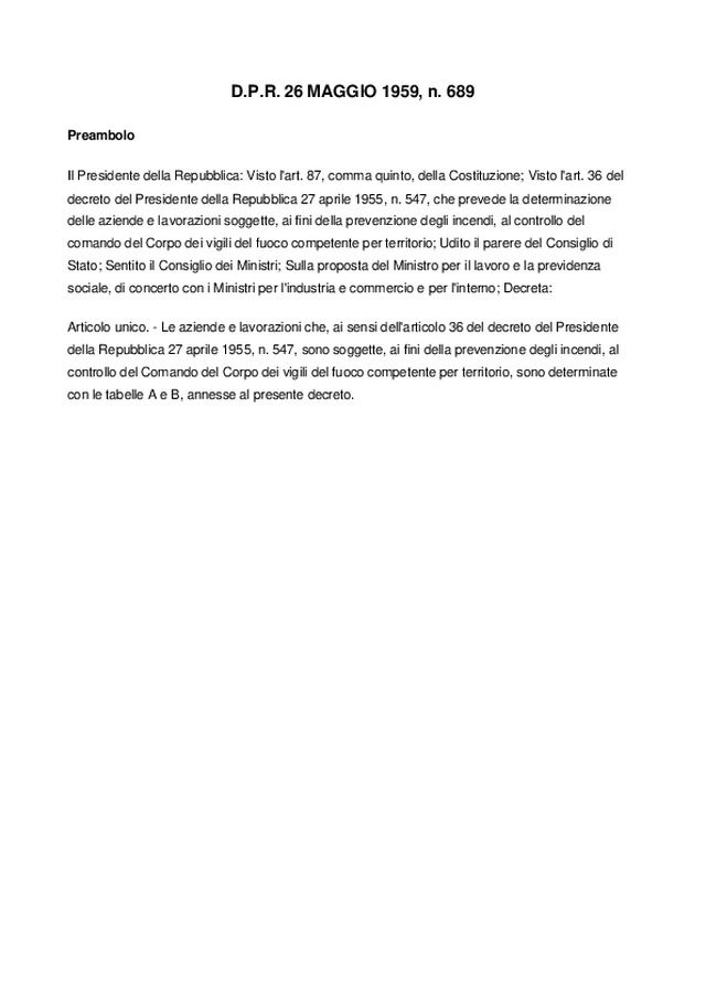 DPR 689/59