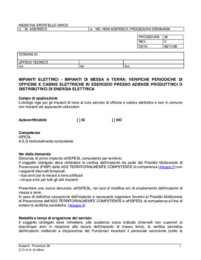 Modello O Aziende Produttrici di Energia