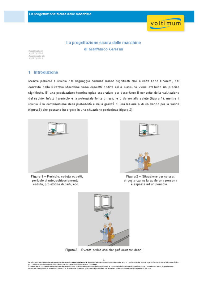 La progettazione sicura delle macchine