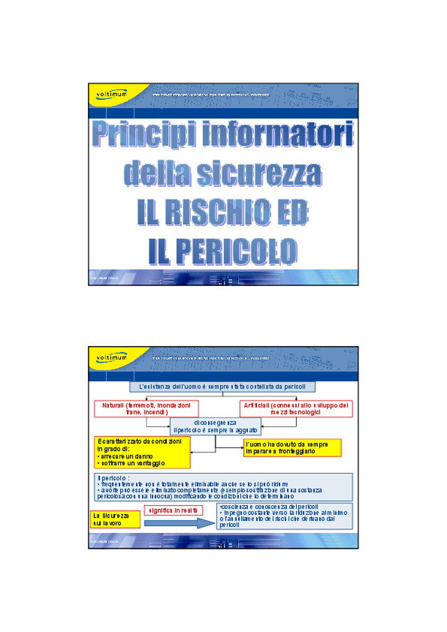 Principi informatori della sicurezza
