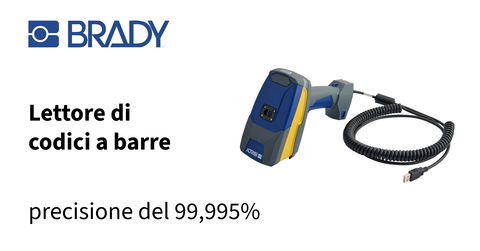 Brady presenta nuovi lettori di codici a barre capaci di una precisione del 99,995%