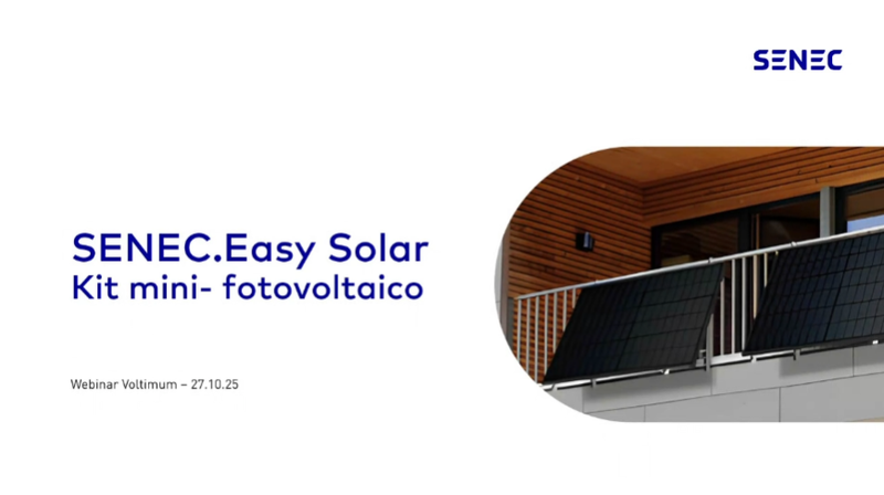  SENEC.Easy Solar: il kit mini-fotovoltaico per tutti