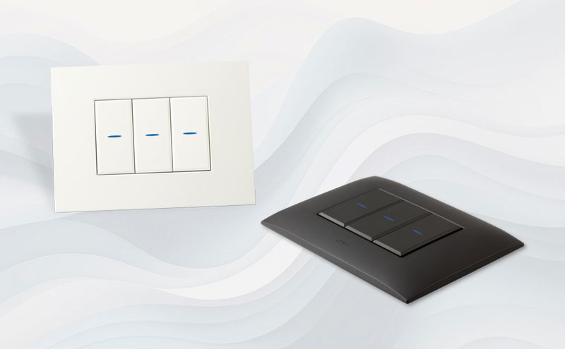 AVE Whitek 44 e Tekla 44: la tua scelta di stile  per un impianto elettrico di design