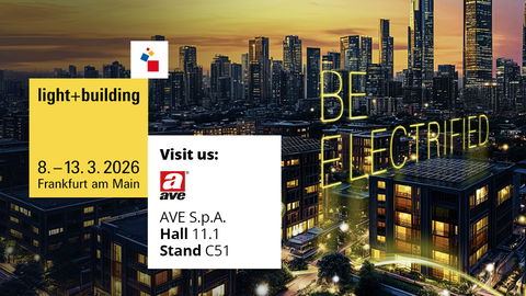 AVE ti aspetta a Light + Building 2026