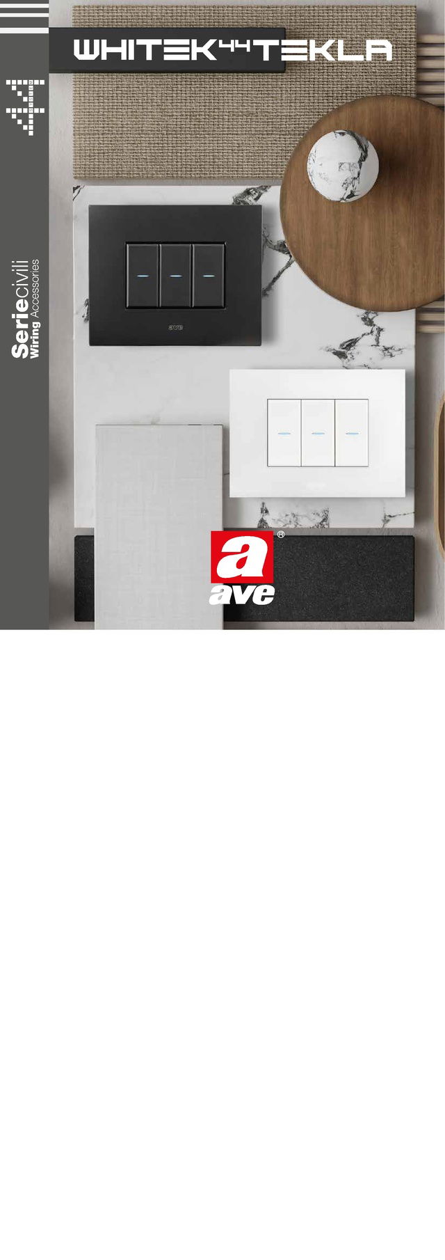 Serie Civili Whitek 44 e Tekla 44