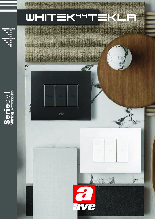 Serie Civili Whitek 44 e Tekla 44