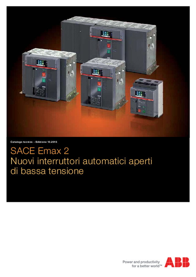 Catalogo tecnico SACE Emax 2