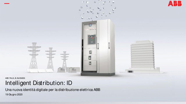 Presentazione del webinar "Intelligent distribution con le tecnologie ABB"