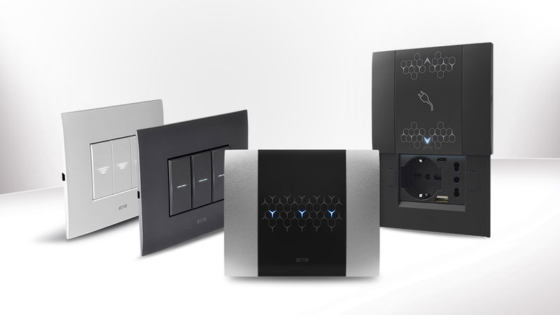 Placche ultrasottili AVE Smart 44:  un tocco di stile per l’impianto elettrico