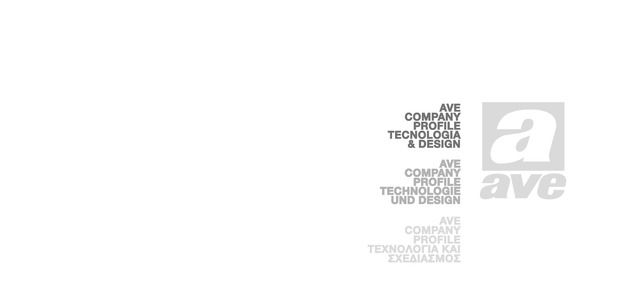 Company Profile AVE – Tecnologia e Design