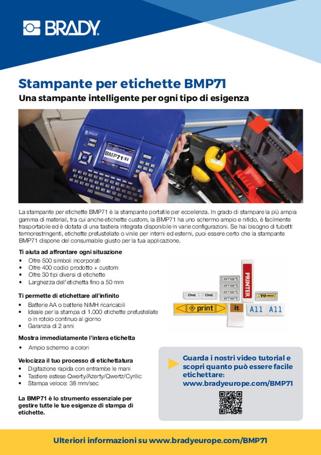 Stampante per etichette BMP71