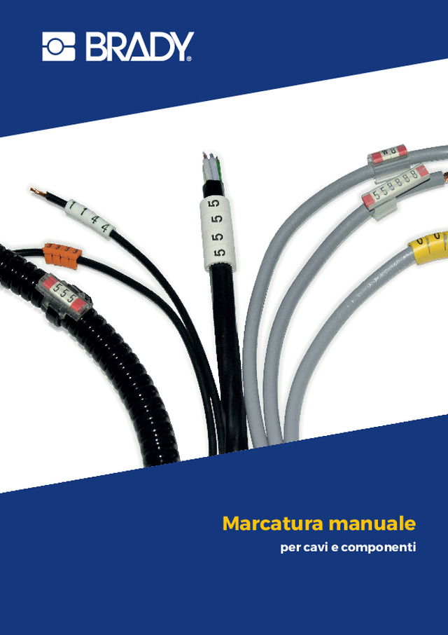 Marcatura manuale per cavi e componenti