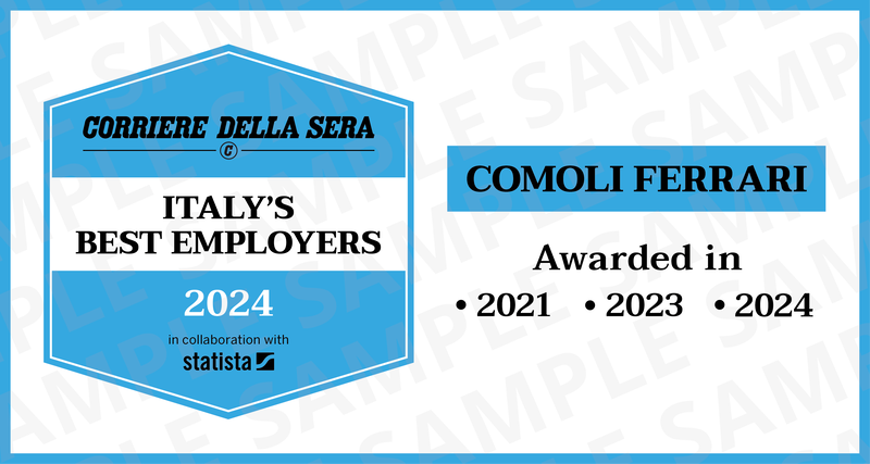 COMOLI FERRARI NELLA CLASSIFICA DELLE AZIENDE TOP IN CUI LAVORARE:  AL SEDICESIMO POSTO PER LA VENDITA AL DETTAGLIO.