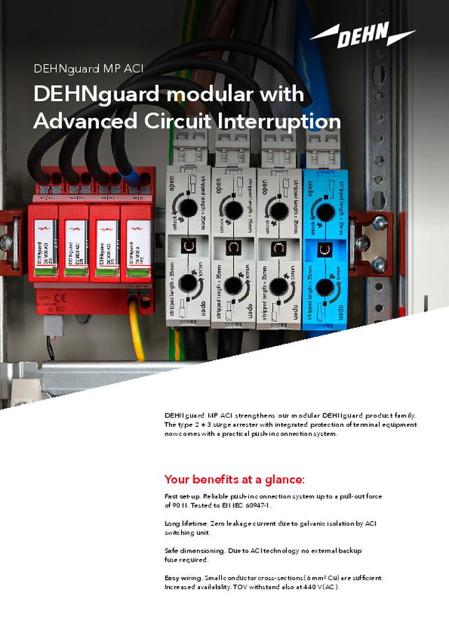DEHNguard modular with  Advanced Circuit Interruption
