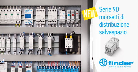 Finder presenta i nuovi morsetti di distribuzione salvaspazio Serie 9D