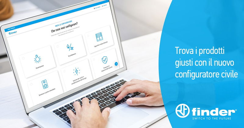 Finder presenta il configuratore per i prodotti civili