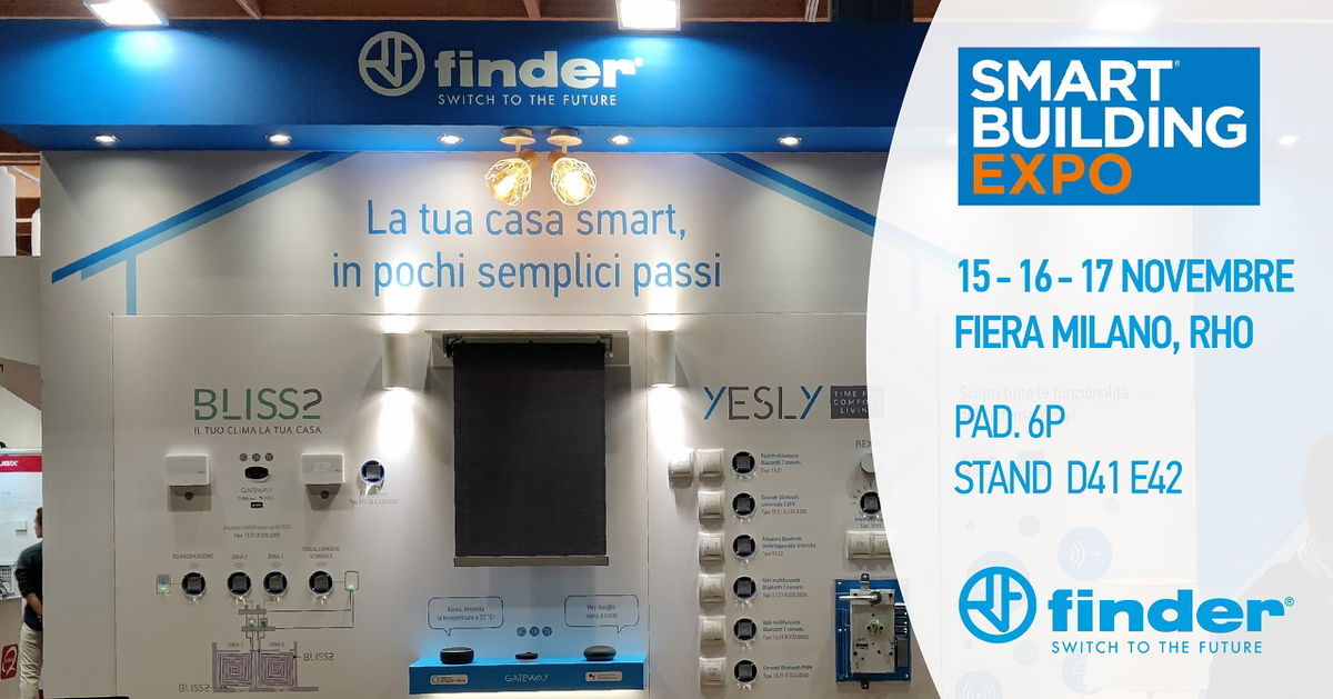 Finder alla nuova edizione di Smart Building Expo