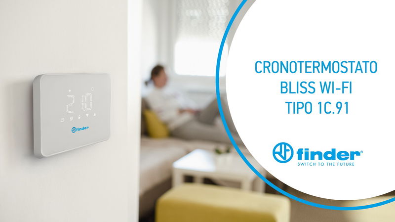 Cronotermostato Bliss Wi-Fi Tipo 1C.91, per una gestione del clima di casa semplice ed efficace