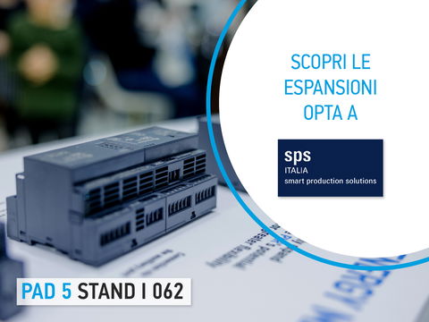Automazione all'ennesima potenza: scopri le espansioni Finder OPTA a SPS 2024