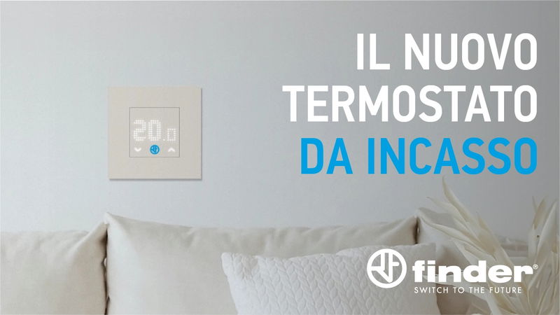 Finder presenta il nuovo termostato da incasso tipo 1T.T1