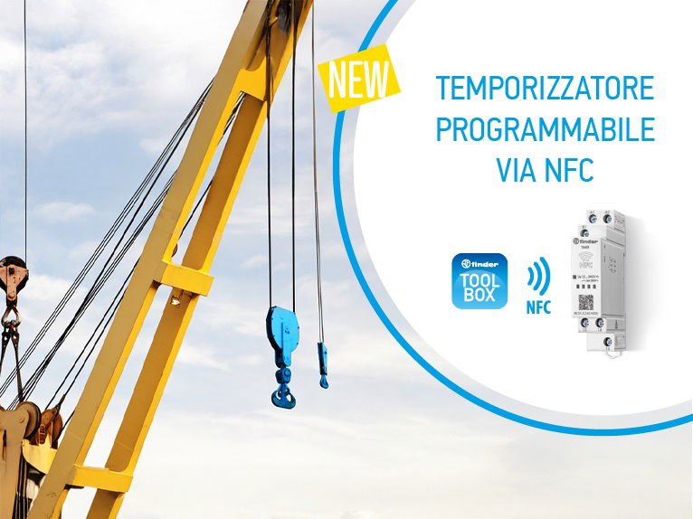 Finder presenta il nuovo temporizzatore Tipo 80.01 con tecnologia NFC
