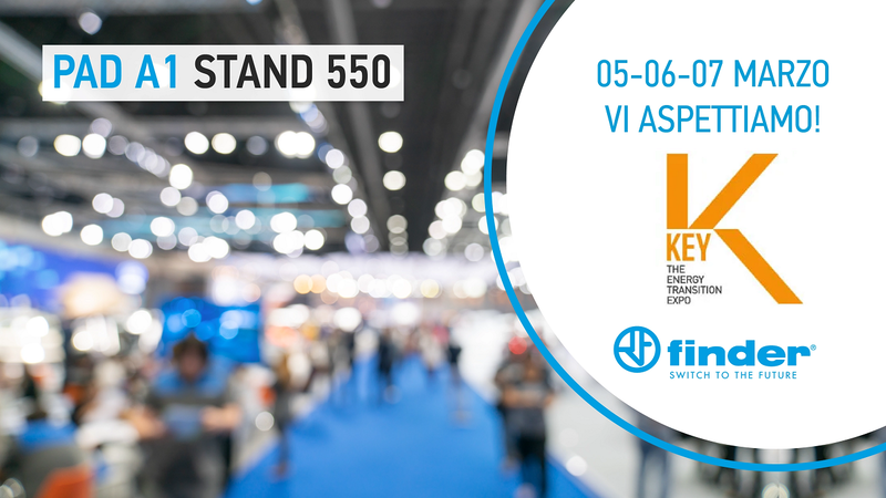 Finder in fiera a KEY - The Energy Transition Expo 2025 a Rimini (5-7 Marzo)