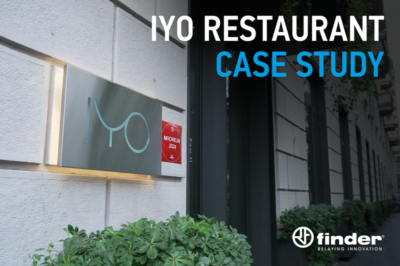 Le soluzioni Finder per la gestione dell'energia nel ristorante stellato IYO restaurant
