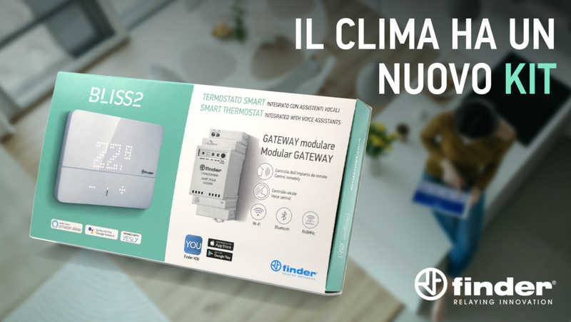 Termoregolazione residenziale: Finder presenta il kit BLISS2 con gateway modulare